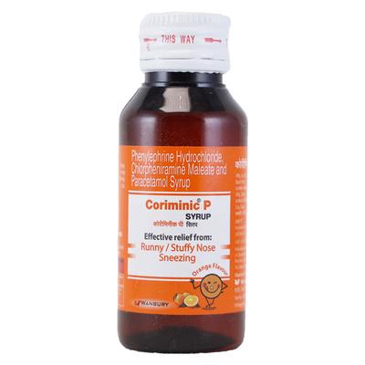 Coriminic P Orange Flavour Syrup 60ml - Cough And Cold-Cou