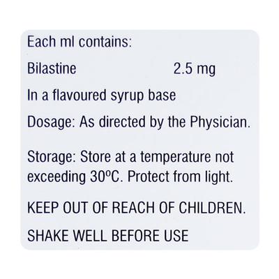 BILASURE Oral Solution 60ml - Allergies-Ant