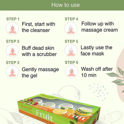 Aryanveda Spa Facial Kit - Fruit 210 gm - Facial Kits