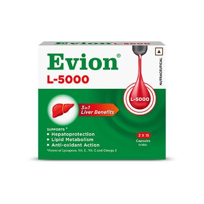 EVION L 5000 NUTRACEUTICAL Capsule 15's - Supplements-Vam
