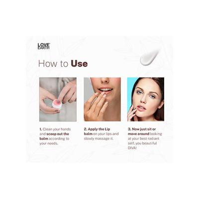 Love Earth Coconut Lip Balm for Dry & Chapped Lips, An Ayurvedic Lip Moisturizer with Vitamin E 10 gm - Lip Balms