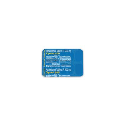 Cipmol 500mg Tablet 10'S - Fever-Ana