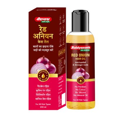 Baidyanath Red Onion Hair Oil 200 ml - Speciality Medicines