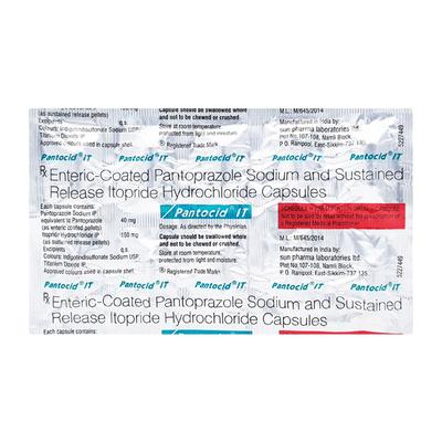 Pantocid IT Capsule 10'S - Ulcer/Reflux/Flatulence-Aaa