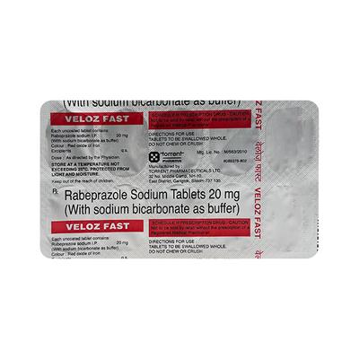 Veloz Fast 20mg Tablet 10'S - Ulcer/Reflux/Flatulence-Aaa