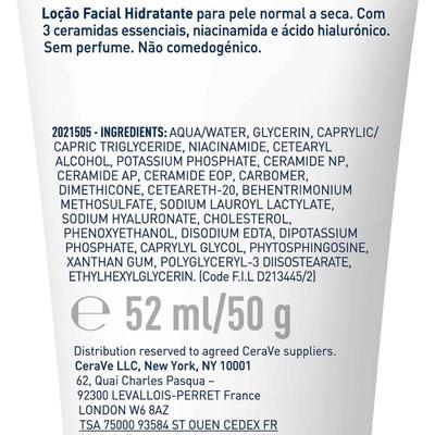 CeraVe AM Facial Moisturising Lotion - Normal to Dry Skin 52 ml - Face Wash & Cleansers