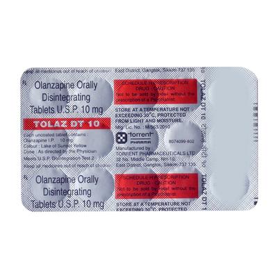 TOLAZ DT 10mg Tablet 15's - Schizophrenia-Aps