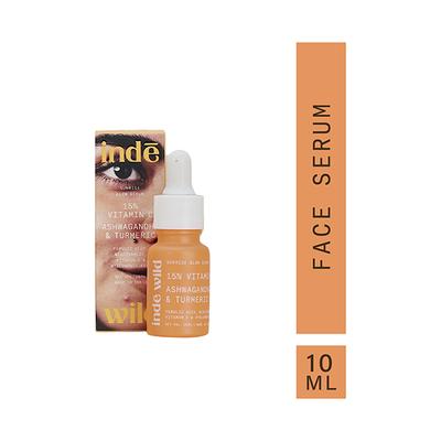Inde Wild 15% Vitamin C with Turmeric, Niacinamide for Acne Scars, Hyperpigmentation & Brightening 10 ml - Face Serum