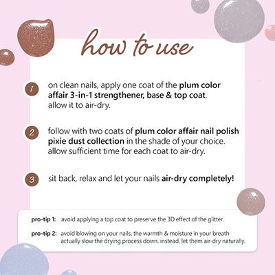 Plum Color Affair Nail Polish Pixie Dust Collection - Moonlit 146 11 ml - Nail Polish