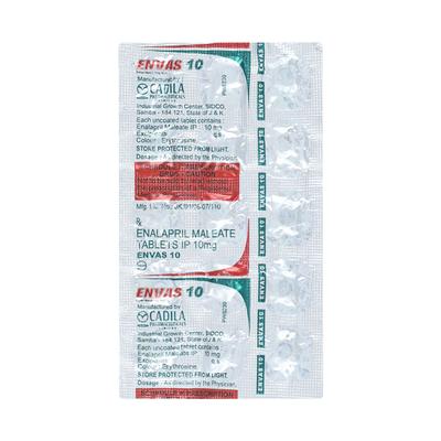 Envas 10mg Tablet 15'S - Hypertension-ACE