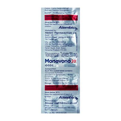 MONOVONO 20 Tablet 10's - General-P