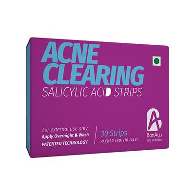 BonAyu Acne Clearing Salicylic Acid Strips for External Use 30's - General Health