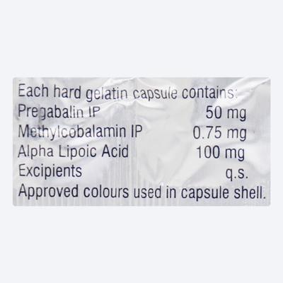 Maxmala 50mg Capsule 10'S - Neuropathic Pain-Dru