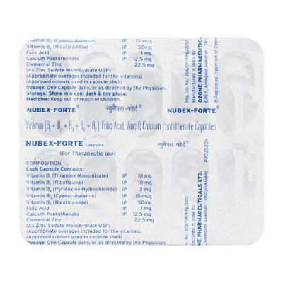 NUBEX FORTE Capsule 10's - Supplements-Vam