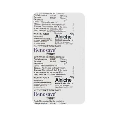 Renosave Tablet 10'S - Kidney Disease/Stones-Oth
