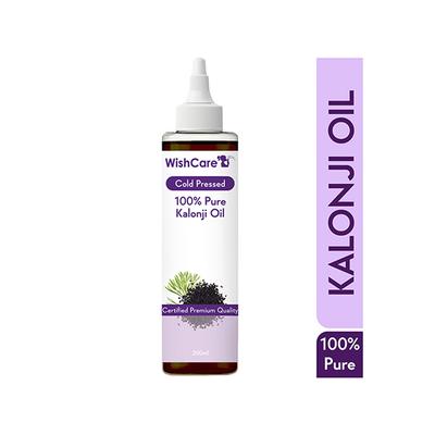 Wishcare 100% Pure Cold Pressed Kalonji Black Onion Seed Oil For Healthy Hair And Skin 200 ml - Hair Oils