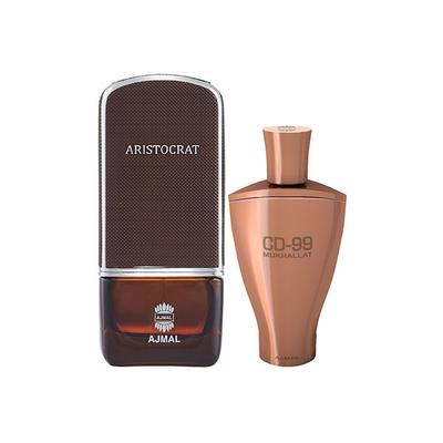 Ajmal Aristocrat EDP Citrus Woody Perfume And CD 99 Mukhallat Concentrated Perfume Oil Floral Oriental 89 ml - Perfumes (Edt/Edp)