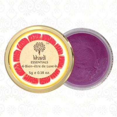 Khadi Essentials Beetroot Lip Balm with Beeswax Shea Butter for Dry and Chapped Lips 5 gm - Lip Balms