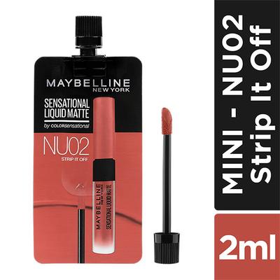 Maybelline Sensational Liquid Matte Mini - Strip it off 2 ml - Liquid Lipsticks