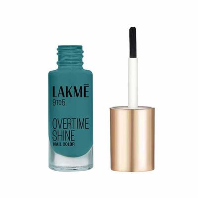Lakme 9 to 5 Primer + Gloss Nail Colour Emerald Power 6 ml - Nail Polish
