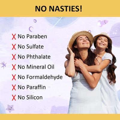 Cocomo Naturall Kids Face and Body Wash Floral Fragrance MoistureRich Moon Sparkle 200 ml - Baby Body Wash