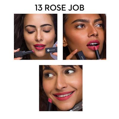 SUGAR Cosmetics Nothing Else Matter Longwear Lipstick - 13 Rose Job (Rose Mauve) 3.2 gm - Lipsticks