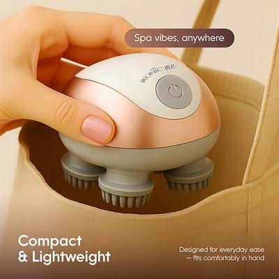 Ikonic Me ZEN Electric Scalp Massager-Pearl White Rosegold 1's - Massagers