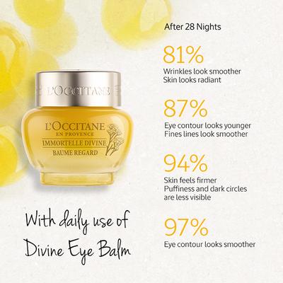 L'Occitane Immortelle Divine Eye Balm 15 ml - Under Eye Creams & Serums