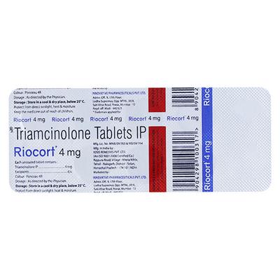 RIOCORT 4mg Tablet 10's - Hormonal Therapy-Cor