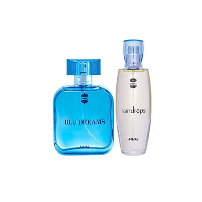 Ajmal Blu Dreams EDP Citurs Fruity Perfume And Raindrops EDP Floral Chypre Perfume 150 ml - Perfumes (Edt/Edp)