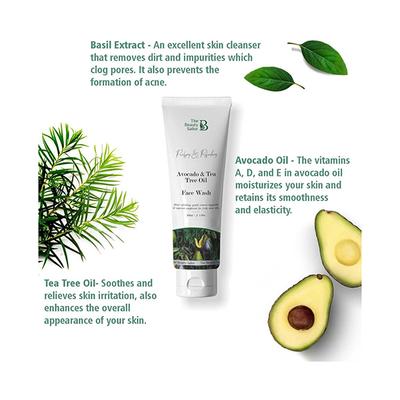 The Beauty Sailor Avocado and Tea Tree Oil Face Wash 100 ml - Face Washes