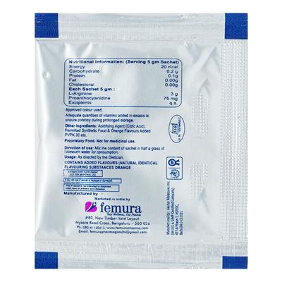 FEMARGIN ORANGE FLAVOUR Sachet 5gm - Supplements-Sup