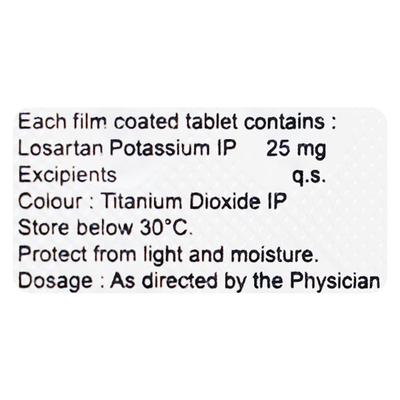 LOSACAR 25mg Tablet 15's - Hypertension-Ang