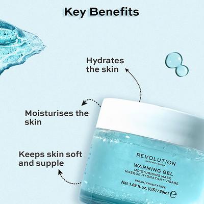 Revolution Skincare Warming Gel Moisturising Face Mask 50 ml - Masks & Peels
