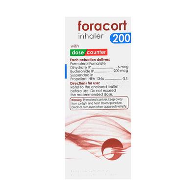 Foracort 200 with Dose Counter 120MD Inhaler 7.2g - Asthma/COPD-Ast