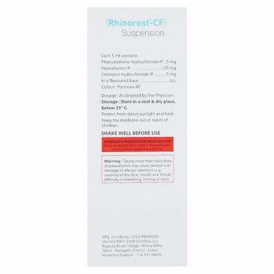RHINOREST CF Suspension 60ml - Cough And Cold-Cou