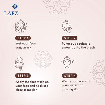 Lafz Caffeine Foaming Face Wash With Built - In Face Brush 100 ml - Scrubs & Exfoliants