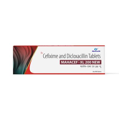 MAHACEF XL 200 NEW Tablet 10's - Bacterial Infections-Cep