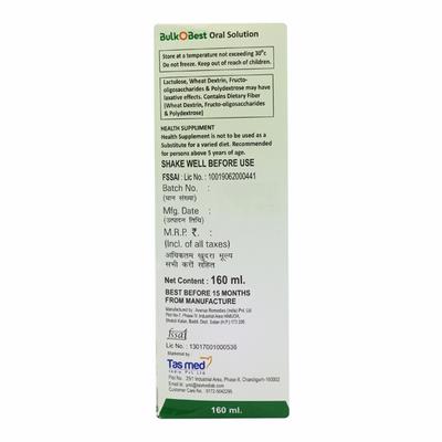 BULKOBEST LEMON FLAVOR Oral Solution 160ml - Constipation-Lax
