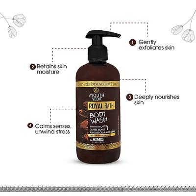 Ayouthveda Royal Bath Body Wash 300 ml - Shower Gels & Body Wash