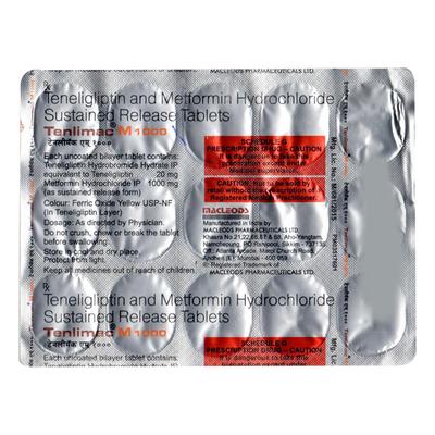 TENLIMAC M 1000 Tablet 15's - Diabetes-Ant