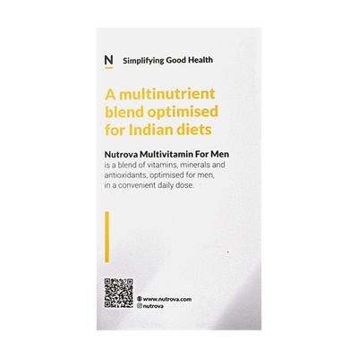 NUTROVA MULTIVITAMIN FOR MEN (VEG) Tablet 60's - Supplements-Vam
