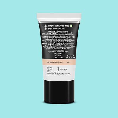 The Derma Co. 2% Niacinamide Hydrating Bb Cream with 1% Hyaluronic Acid Complex & Aquaxyl ,01 - Ivory 30 gm - Bb & Cc Creams