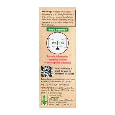 FORMOFLO 250 WITH DOSE INDICATOR 120md Transhaler 7.2g - Asthma/COPD-Ast