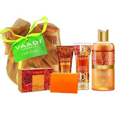 Vaadi Herbals Skin Whitening Set - Luxurious Saffron 555 gm - Face Creams