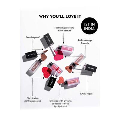 Sugar Cosmetics Air Kiss Powder Lipstick 02 Candyfloss 2 gm - Lipsticks