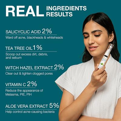 Soulflower Acne Clearout Spot Corrector with Tea Tree & Witch Hazel 15 ml - Face Gels