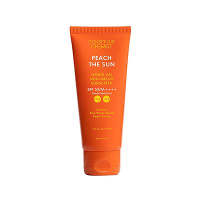Conscious Chemist Gel Sunscreen SPF 50 PA++++ Vitamin C, Rice Water & Peach Extract 50 g - Face Sunscreen