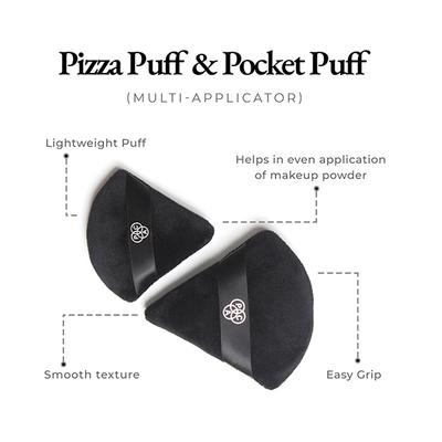 PAC Pocket Puff Black Medium Multi Applicator 1's - Sponges & Applicators