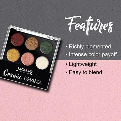 Jaquline USA Cosmic Drama Glam Up Eyeshadow Palette 10.5 gm - Eyeshadow, Bases & Primers
